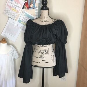 Elegant Black Off-Shoulder Top